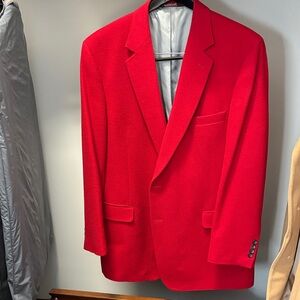 Jos. A. Bank Bright Red Men's Sport Coat - Single-Breasted